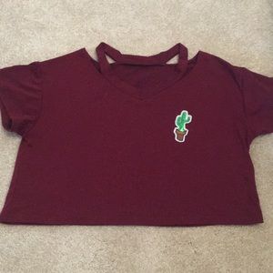Cropped Cactus T-shirt
